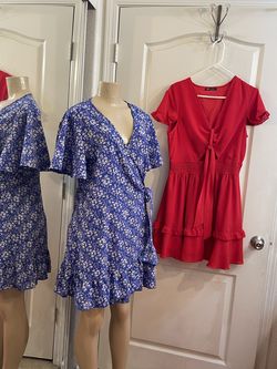 Beautiful dresses, size L, like new, worn once