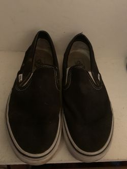 Black Slip On Vans 
