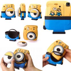 Fujifilm Instax Mini 8 Minion Instant Film Camera Yellow Limited Edition w 2 Box Film