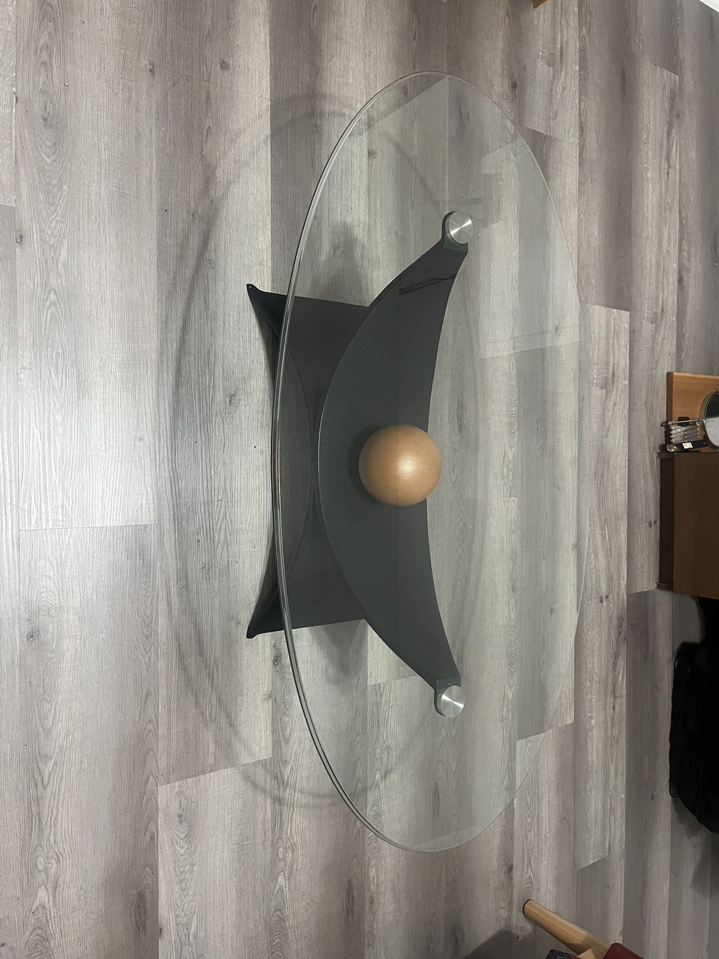 Vintage Glass Coffee Table