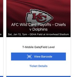 AFC Wild Card Playoffs - Chiefs/Dolphins