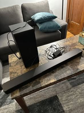 LG SL4Y 300W Soundbar System with 6 inch Subwoofer - Black