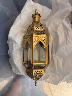 Gold hanging lantern