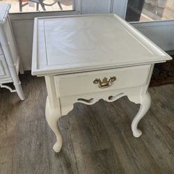 2- French provincial end tables, coffee tables. 