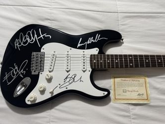 U2 Signed Electric Guitar With Case