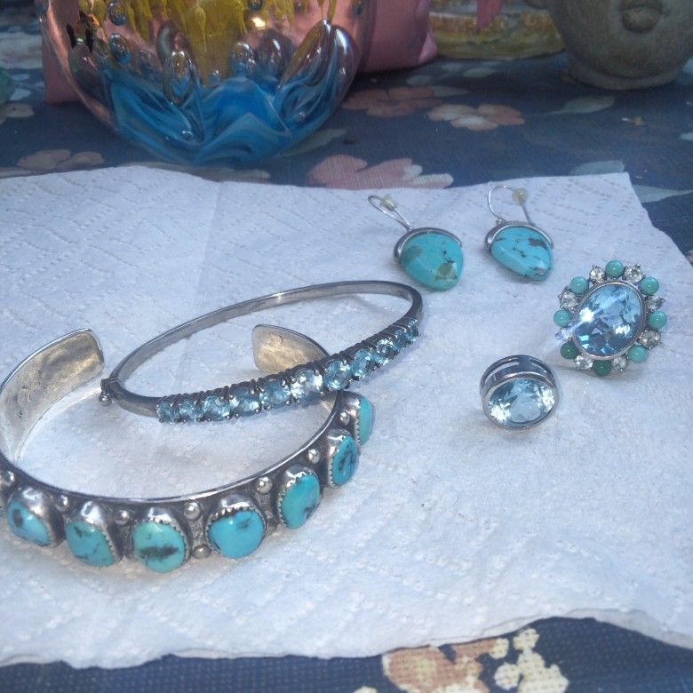 Turquoise And Topaz Jewelry
