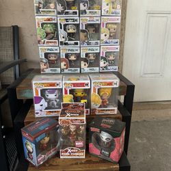 Funko Pops And Anime Figurines