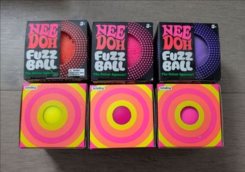 6 New, Unopened NeeDohs (3 Fuzz Ball, 3 Color Change)