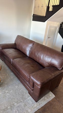 Leather sofa