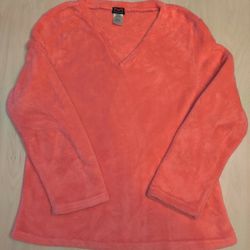 Hot Pink Fleece Pullover, size L