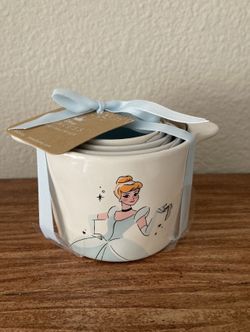 Rae Dunn Disney Cinderella With Animals Measuring Cups