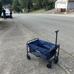 Child Kid Children Folding Wagon Garden Cart Trike Tricycle Bicycle Trike Stroller Like New 26” Long 16” Wide 10” Deep