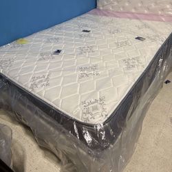 New Full Mattress And Box Spring 2pc Bed Frame Is  Not Included 