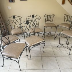 5 Piece Dining Room Chair Set And 3 24” Bar Stools
