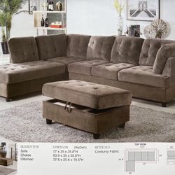 Brand New Fabric Combination Sofas Set 