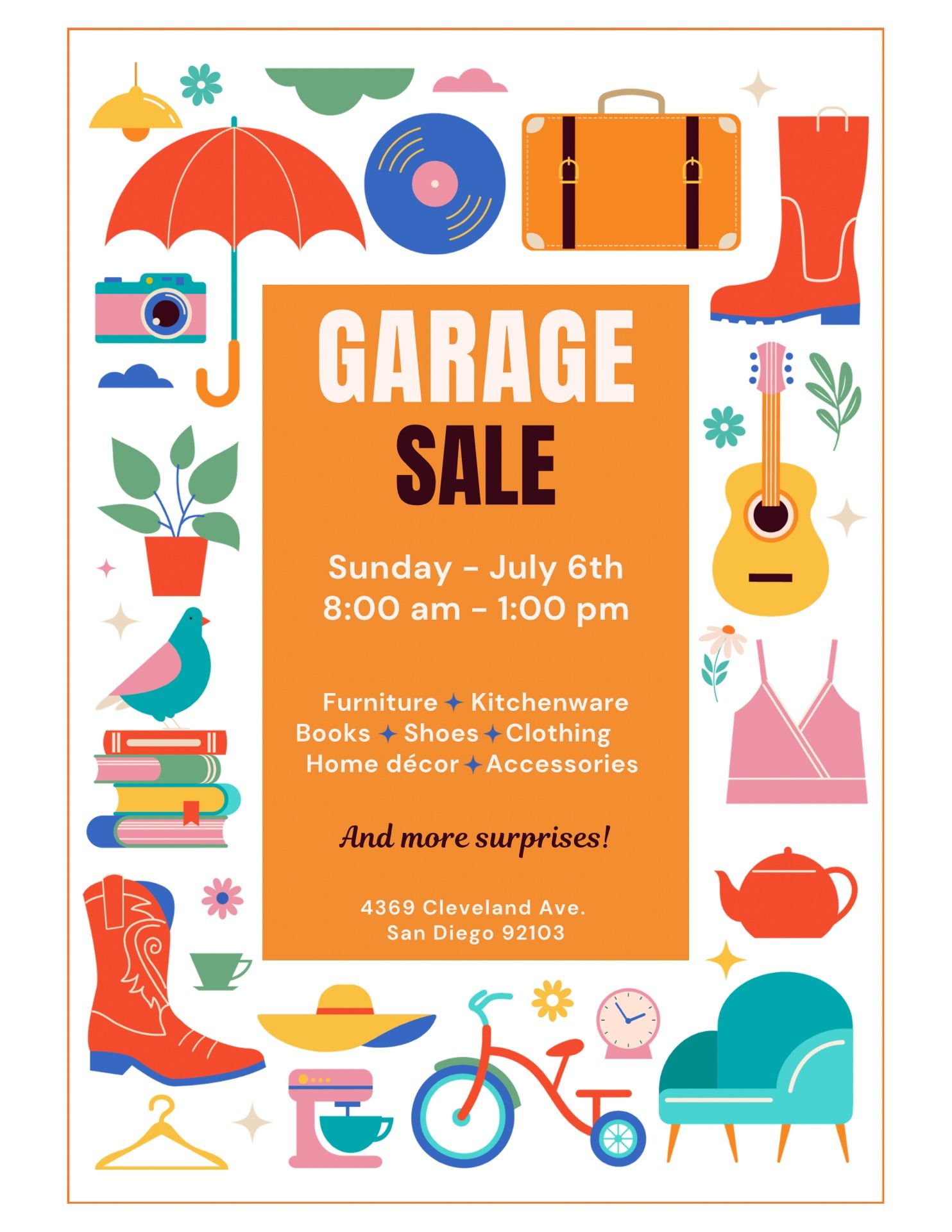 Garage sale! Moving Sale!