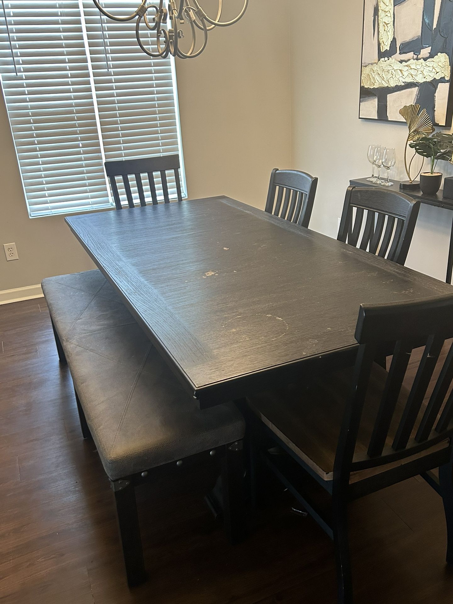Black Wooden Dining Table