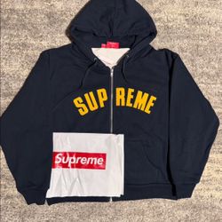 Navy Supreme Zip Up Size medium Brand New