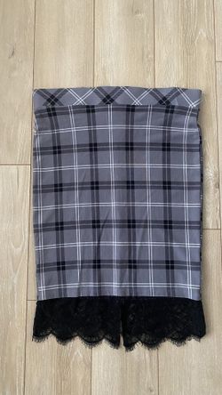 Torrid Gray Plaid Pencil Skirt