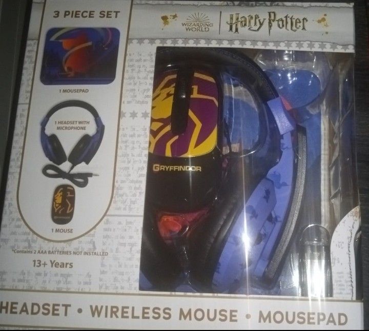 HARRY POTTER HEADSET MOUSE AND PAD