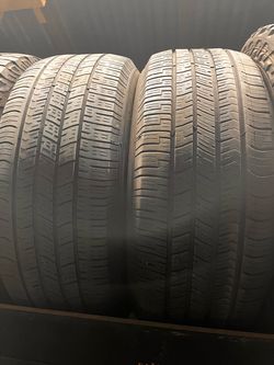 2 USED 25560R18 GOODYEAR All Season tires for $130 installed and balance.  25560R18 255/60/18 255-60-18 255-60-R18 255/60/R18  Texas Extreme Tire Co. 
