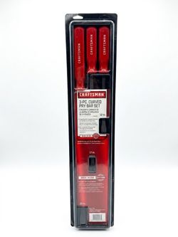 CRAFTSMAN 3-Pc. Curved Pry Bar Set - BRAND NEW IN PACKAGING!