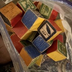 vintage wooden block