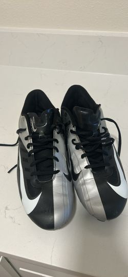 Nike Vapor Football Cleats Black Silver men’s size 12