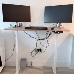 Home Desk and Ergonomic Chair 