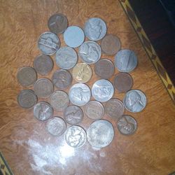 28 Coins  Old Coins And Coins W/Out  Marks