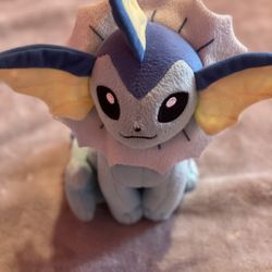 Vaporeon Pokemon Takara Tomy Plush 8" Stuffed Toy Doll Japan