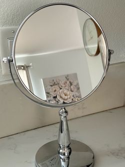 Chrome Double-Sided Vanity Mirror