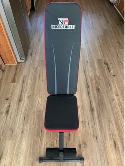 NICEPEOPLE Adjustable Weight Bench – Like New / Foldable Workout Bench