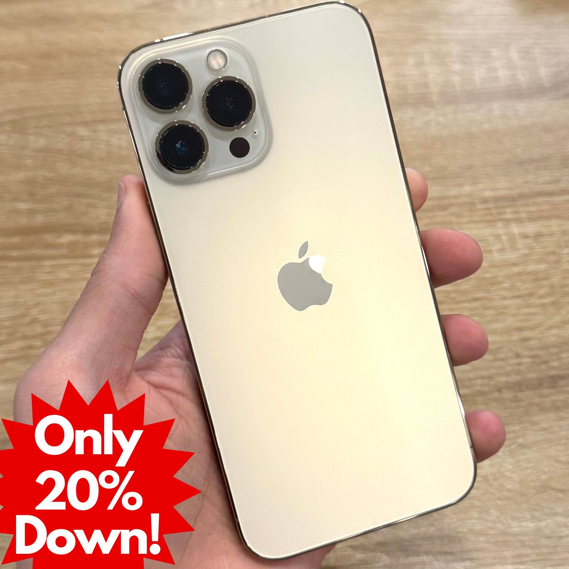 iPhone 13 Pro Unlocked 256GB Gold 12 Month Warranty No Credit Needed 20% Down!