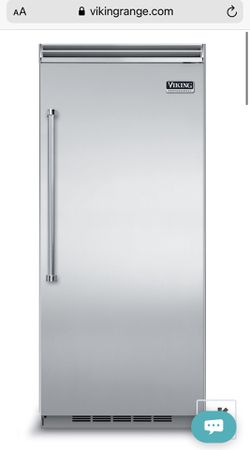 36” Stainless Steel Viking Refrigerator Door Skin