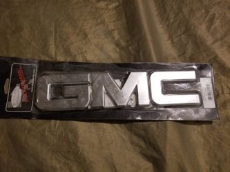 Chrome GMC grill plate