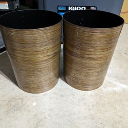 Two Small Trash Cans 