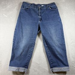 Vintage Levi’s Dry Goods Women’s Size 16 Blue Y2K Crop Ankle Blue Jeans #2673