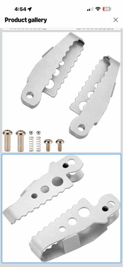 KAMIER Upgraded Foot Pegs Pedal Footrest Relacement for