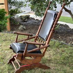 Vintage Mission Style Rocking Chair
