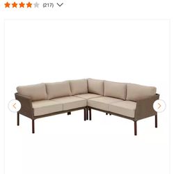 Oakshire Wicker 3pc Sectional