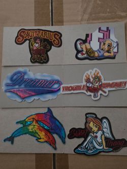 Vintage Y2K Sticker Pack – Set of 6