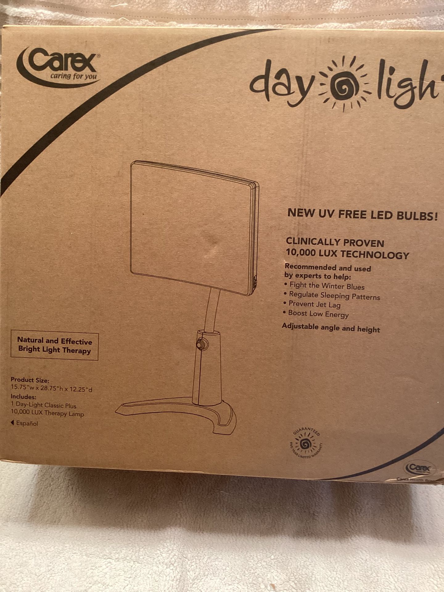 Carex Daylight Classic Plus Therapy Lamp White