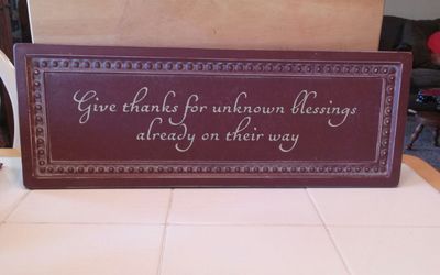 METAL SIGN DECOR 22 X 8 FROM KOHLS