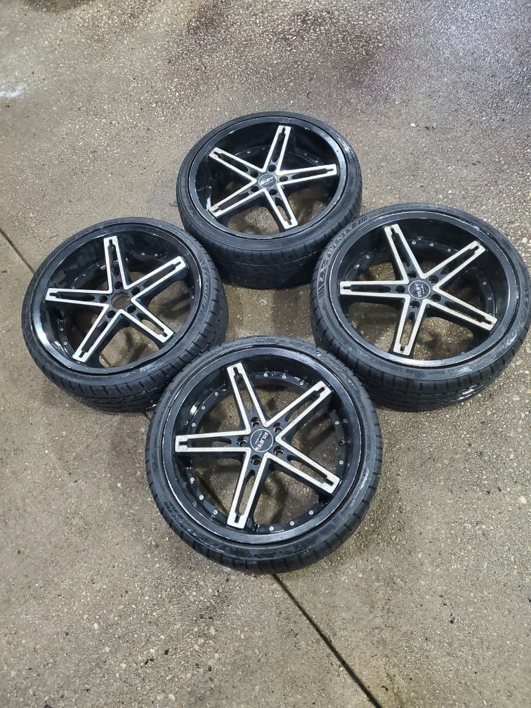 4 20 in 5x114.3 ruff racing wheels rims and tires