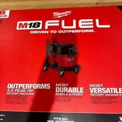 M18 FUEL 6 Gal. Cordless Wet/Dry Shop Vacuum 