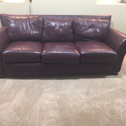 Leather Sofa and Chair Set