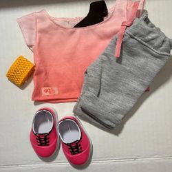 Our Our Generations Outfit With Shoes For 18” Dolls pants t tee shirt doll set clothes  Toys Game