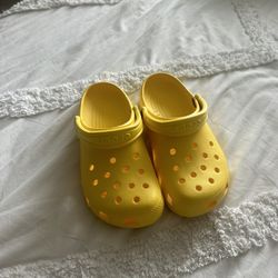 Yellow Crocs 