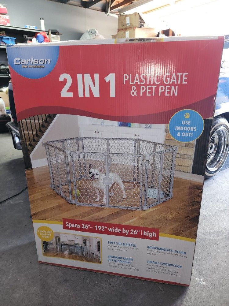 2 In 1 Pet Pen OR Gate